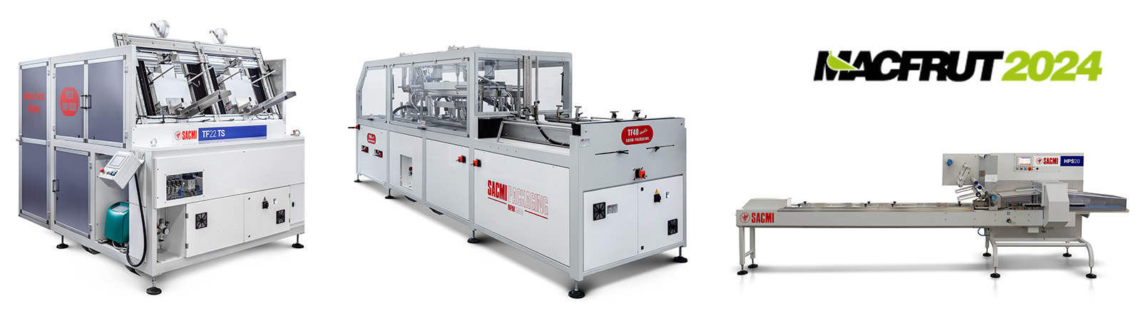 SACMI Packaging & Chocolate presents the new version of the popular TF40 IMOLA tray forming machine at Macfrut 2024